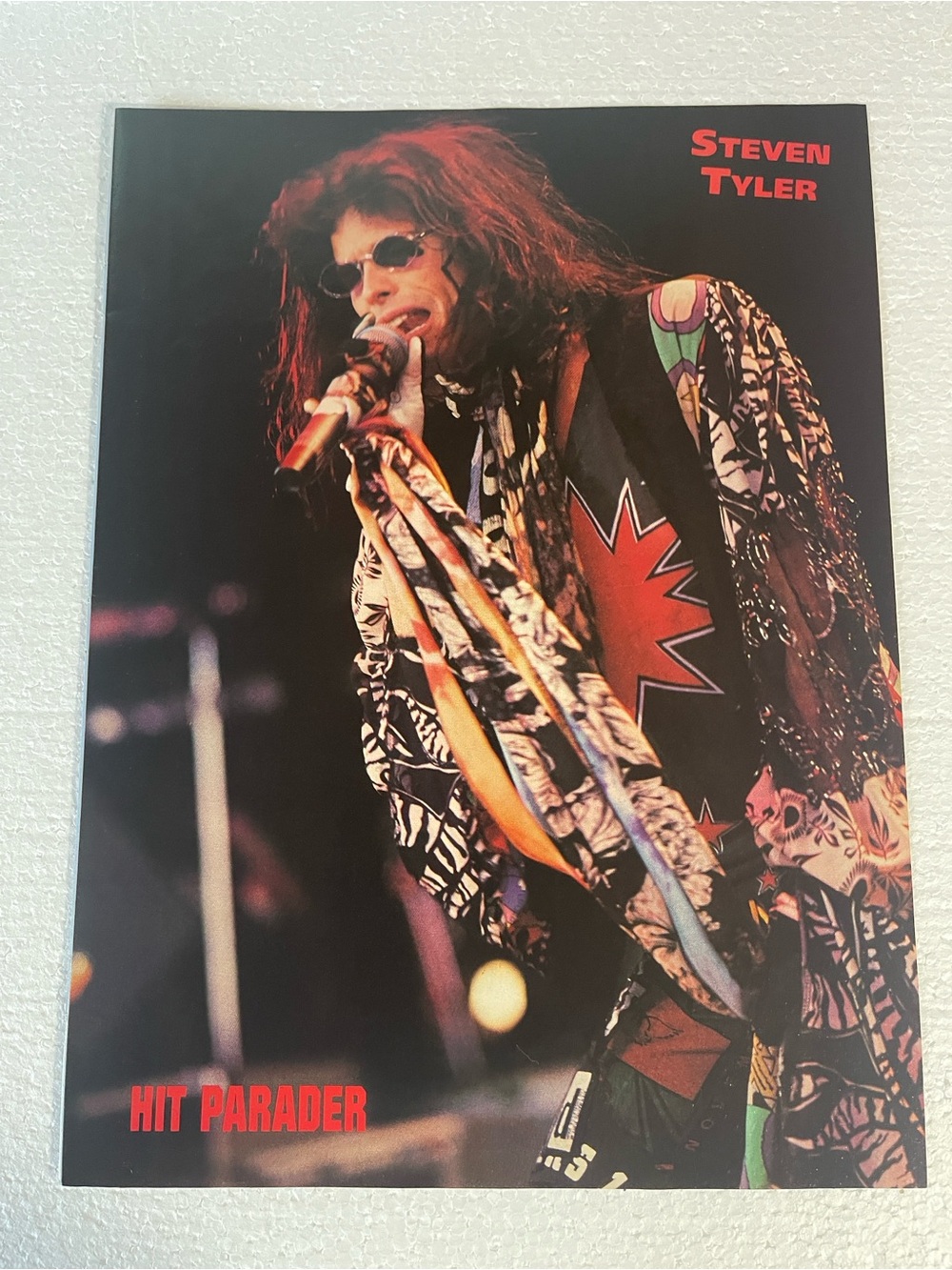 Steven Tyler Pinup - Red & Black Stage Image